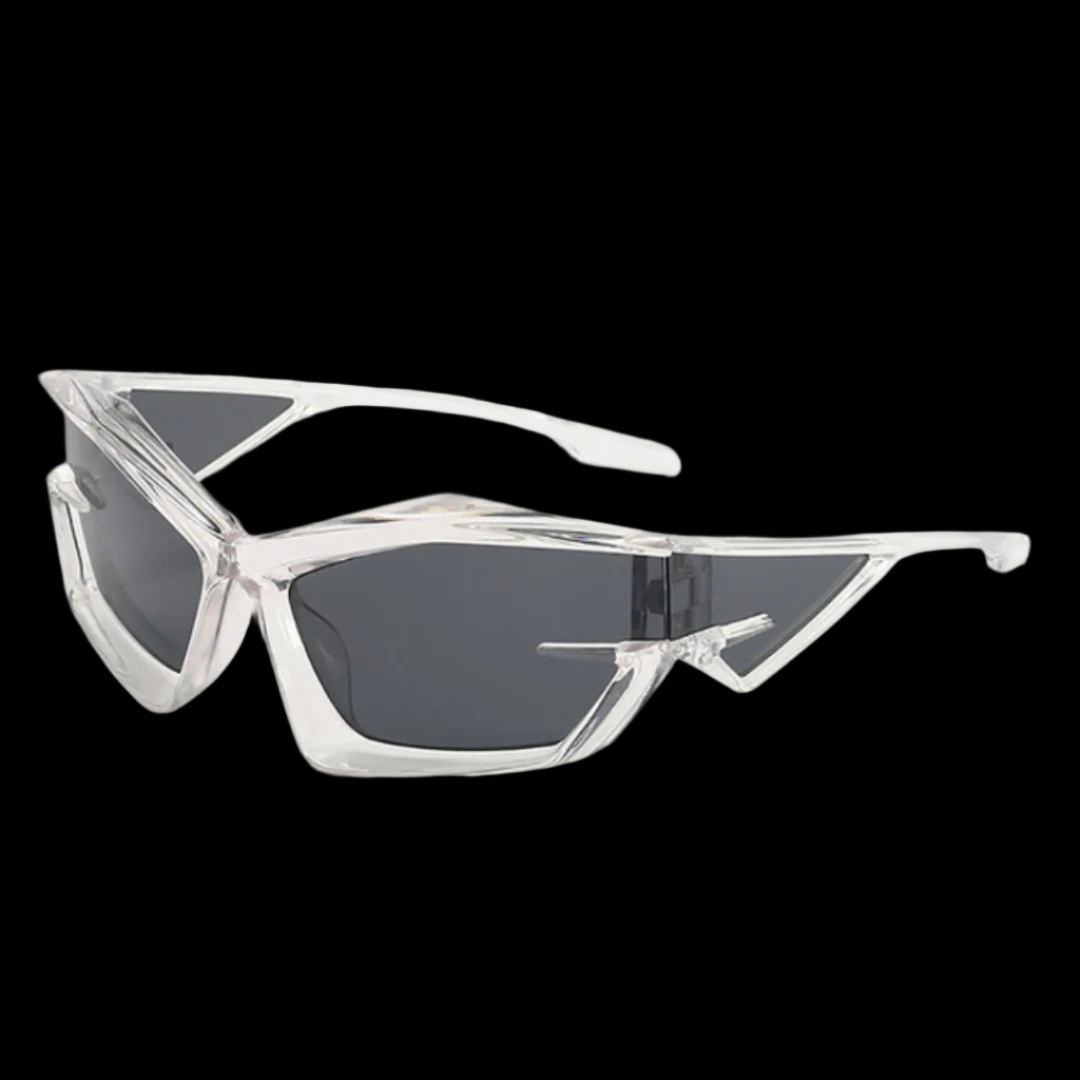 Vision Y2K Glasses | Silver Gray
