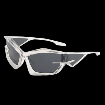 Vision Y2K Glasses | Silver Gray