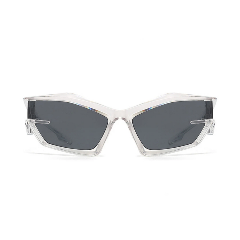 Vision Y2K Glasses | Silver Gray