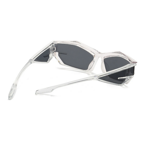 Vision Y2K Glasses | Silver Gray