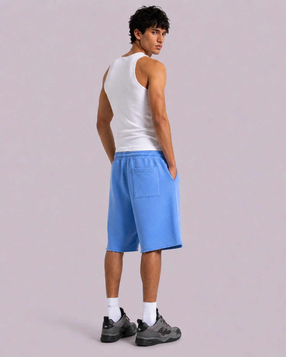 HV Loose Shorts Blue Man