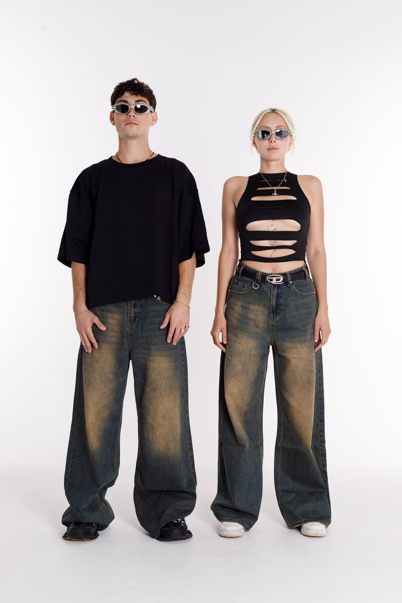 Jeans breit Basic Unisex