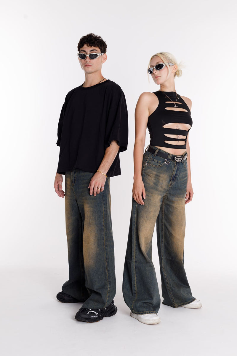 Jeans breit Basic Unisex