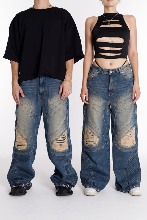 Jeans Fear Blue Unisex Oversize