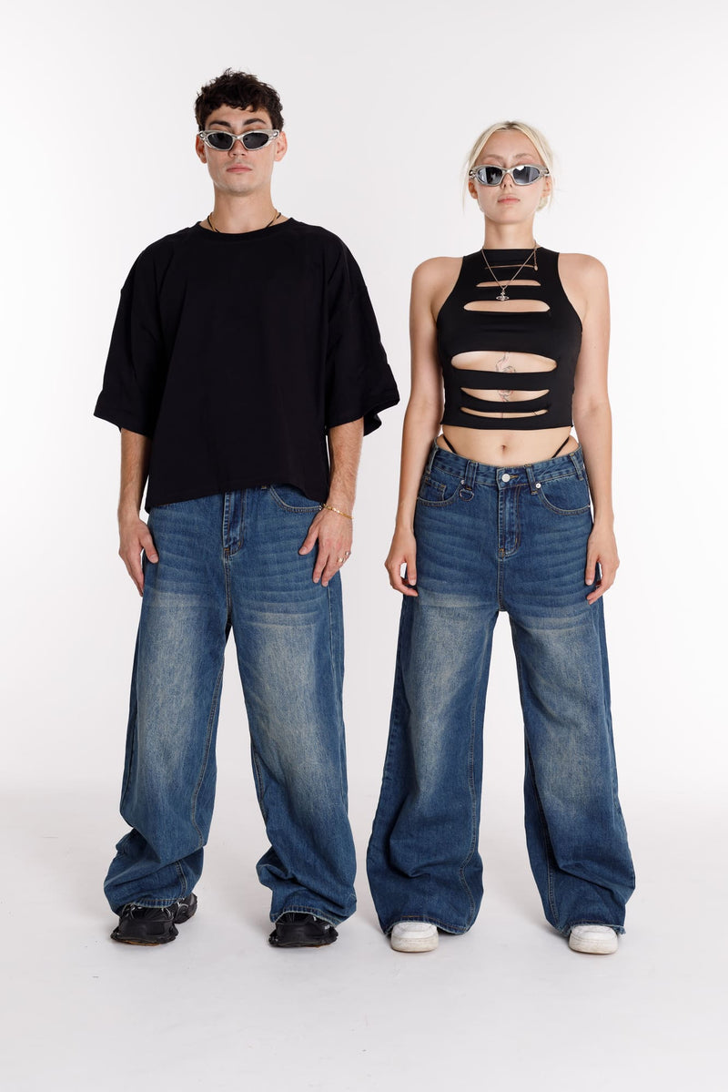 Jeans breit Basic Unisex