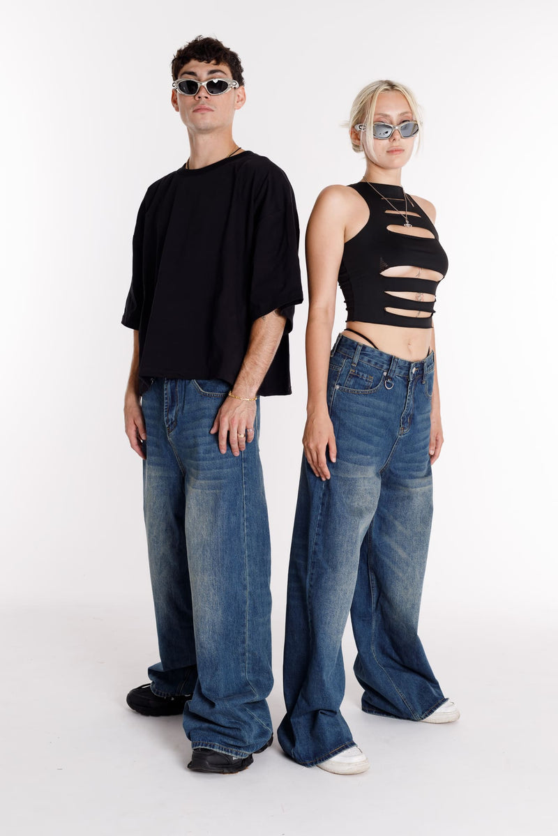 Jeans breit Basic Unisex