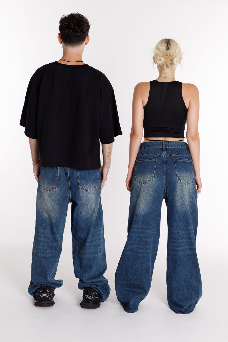 Jeans breit Basic Unisex