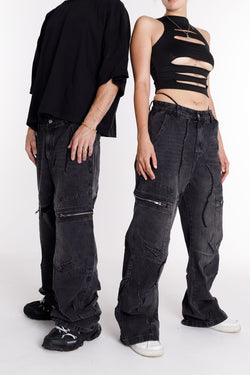 HV JEANS STACKS BLAUW UNISEX