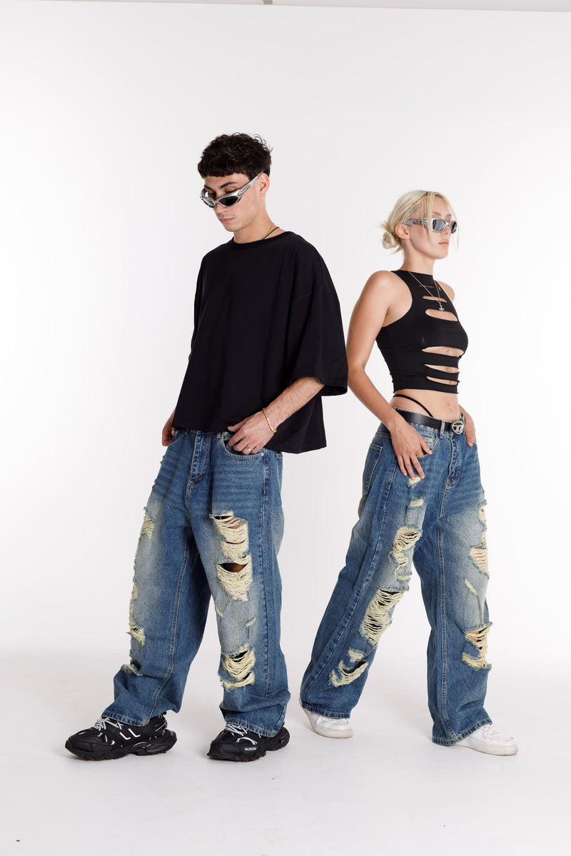 Jeans Linie Unisex Übergröße