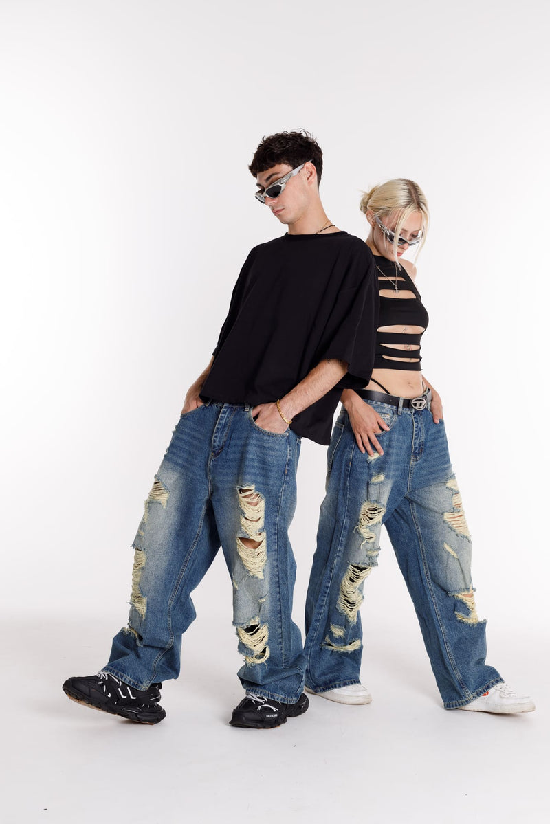 Jeans Linie Unisex Übergröße