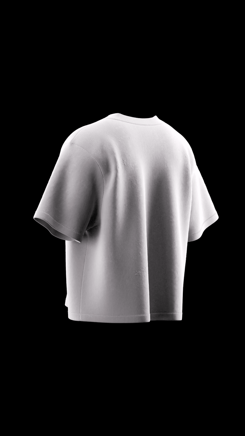 280 GSM 'WHITESMOKE' SHABBY T-SHIRT