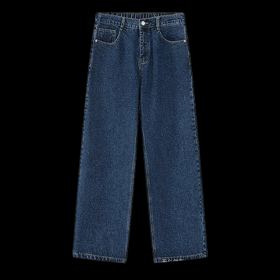 Straight Basic Jeans Dark Blue