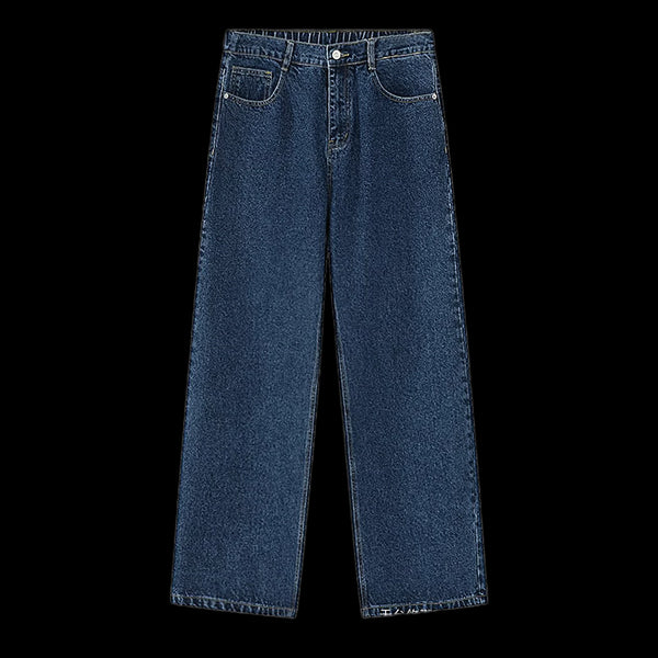 Jeans dritti Basic blu scuro