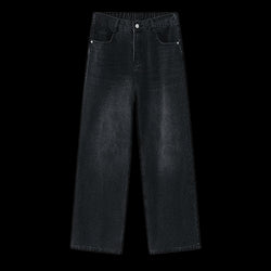 Straight Basic Jeans Dark Grey