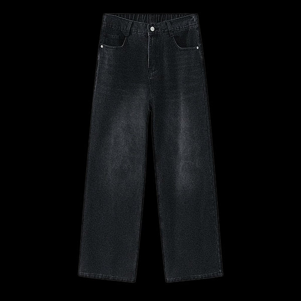 Straight Basic Jeans Dark Grey