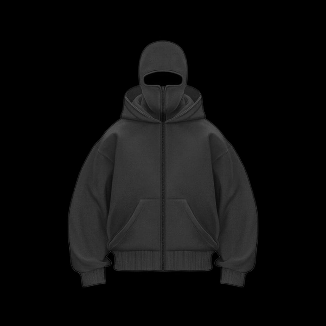 470 GSM BALACLAVA HOODIE LIMITED BLACK