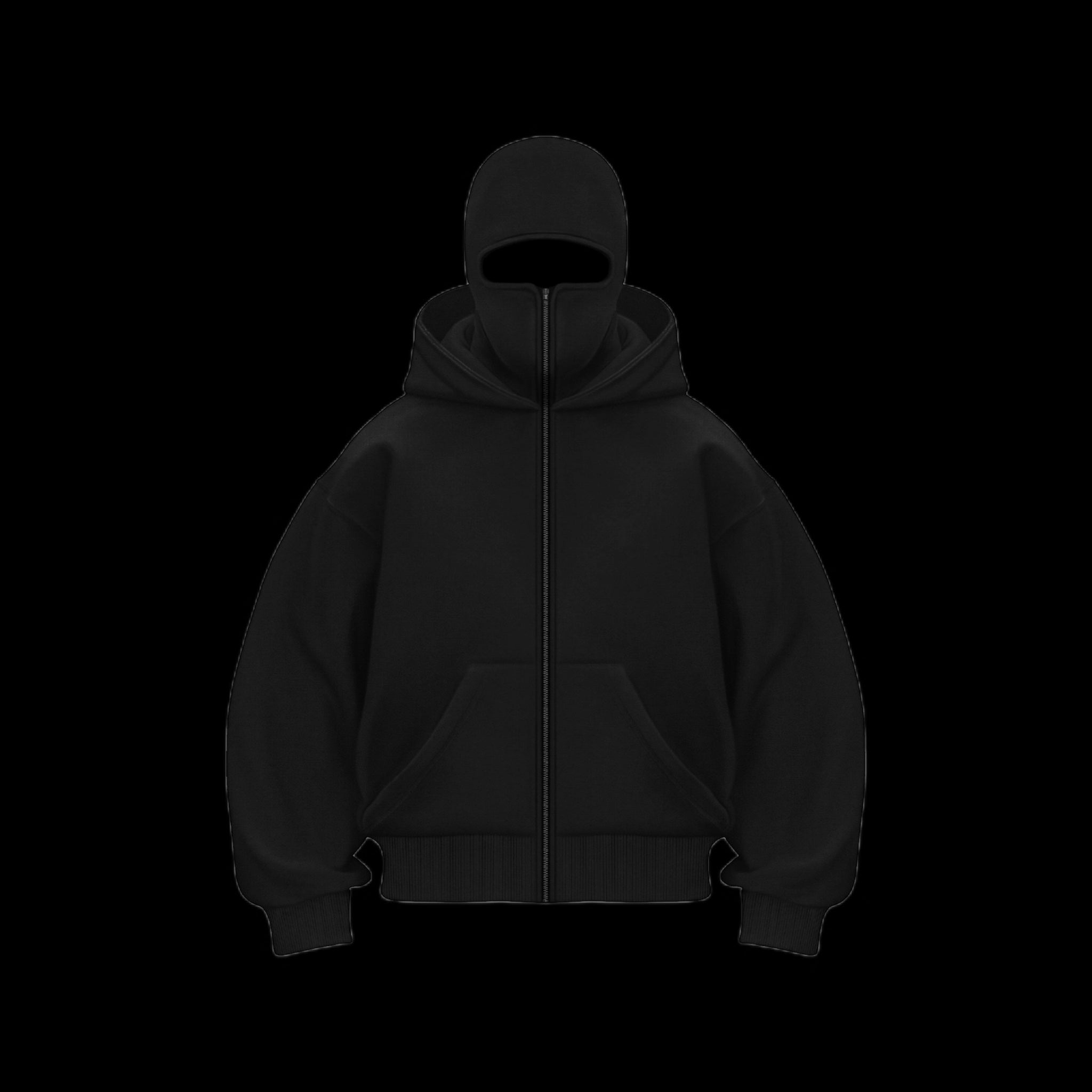 470 GSM BALACLAVA HOODIE LIMITED BLACK