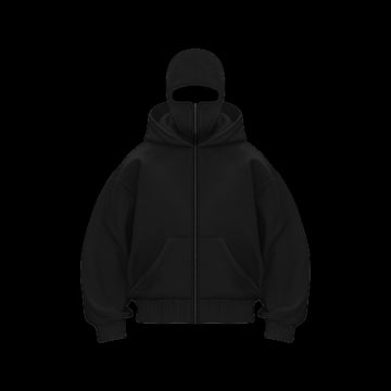 470 GSM BALACLAVA HOODIE LIMITED BLACK