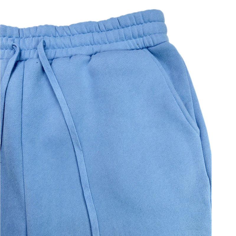 Pantaloncini larghi in denim blu chiaro