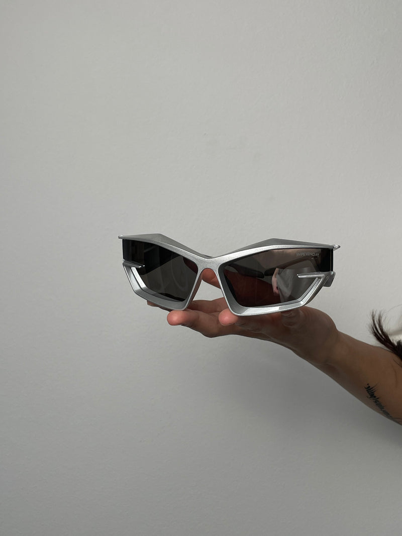 Vision Y2K Glasses | Silver