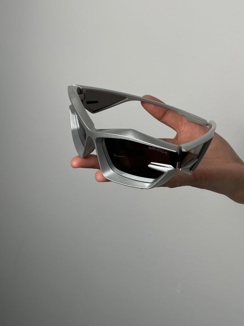 Vision Y2K Glasses | Silver