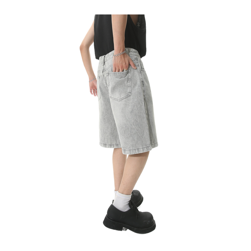 Ganga Wide Shorts Cinzento Claro