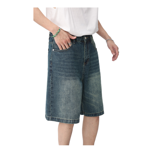 Shorts larghi blu vintage HV