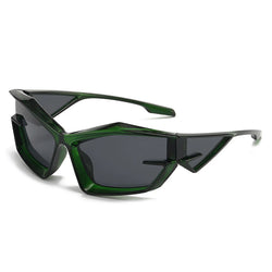 Lunettes Vision Y2K | Vert-Noir