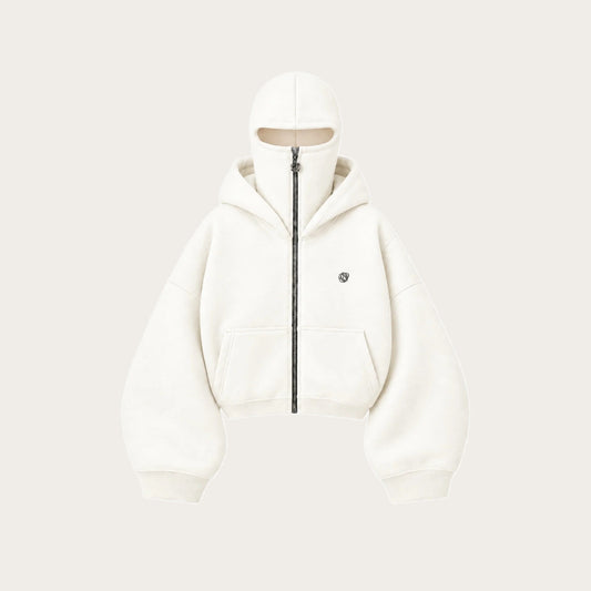 BALACLAVA HOODIE CREAM