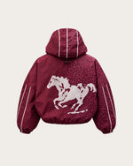 WILD REVEAL JACKET BURGUNDY – tył