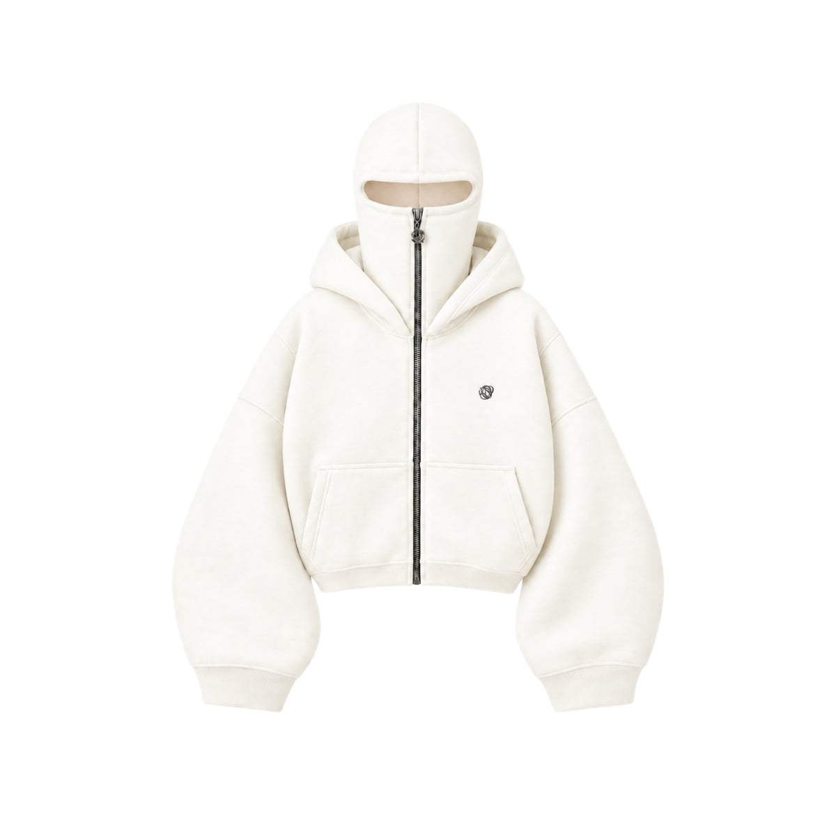 BALACLAVA HOODIE CREAM